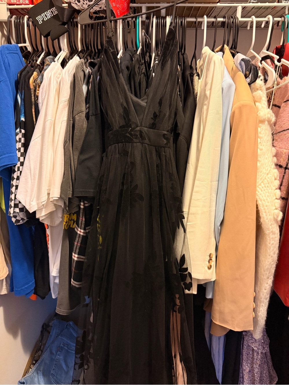Windsor Black Sheer Floral Maxi Dress